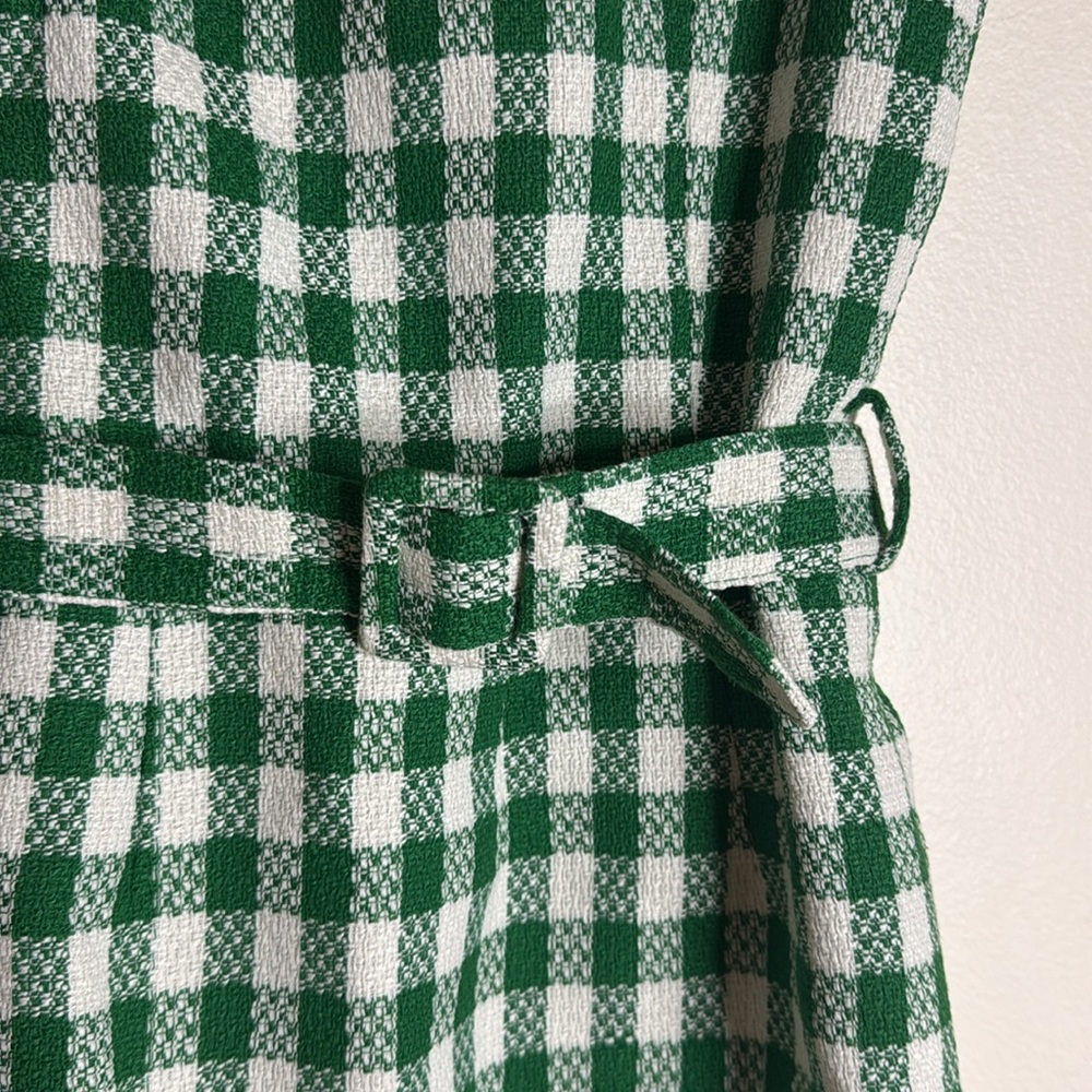 kourt Blaine ladies green gingham mini dress size 4 - Picture 7 of 15